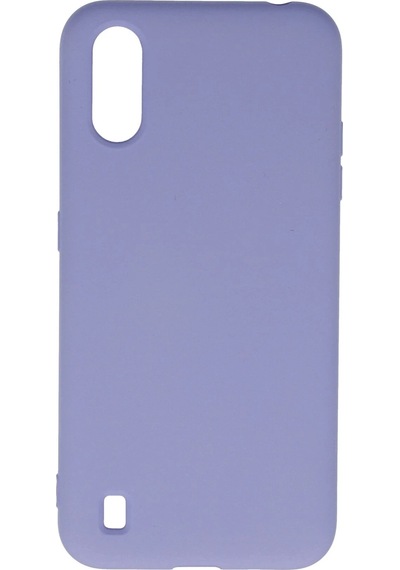 Gld-spt- Newface Samsung Uyumlu Galaxy A01 Kılıf Nano İçi Kadife Silikon - Lila