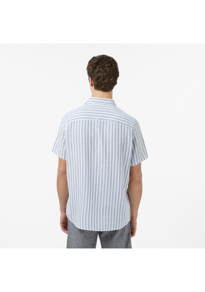 Nautica Erkek Mavi Regular Fit Kısa Kollu Çizgili Gömlekçizgiliw65448t