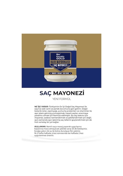 Bio Keratin Gold Saç Maskesi 210 ML