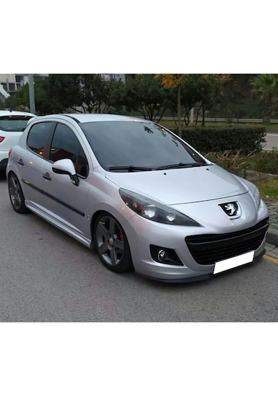 Peugeot 207 Yan Marşpiyel Seti Mat Siyah Plastik 2 Adet