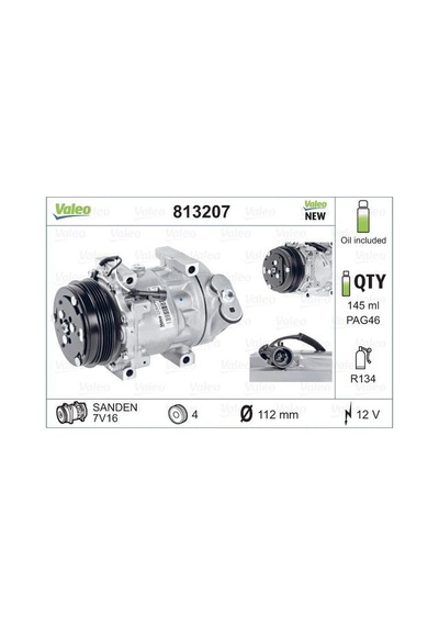Kompresör Valeo 813207 Fiat Ducato 2006-2014