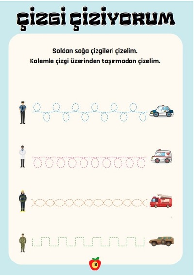 Çizgi Çiziyorum Yaz-sil Kitabı Okul Öncesi Ve Birinci Sınıflar İ