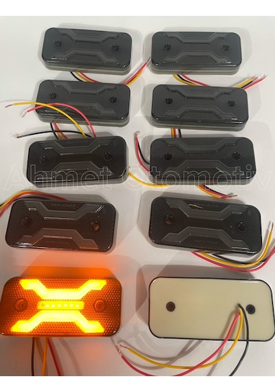 Ahmet Otomotiv 10 Adet Füme Dark Model Sarı-turuncu Led Lamba