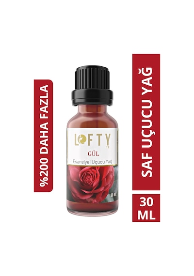 Lofty Gül Uçucu Yağ Buhurdanlık Esansı Oda Kokusu 30 ML