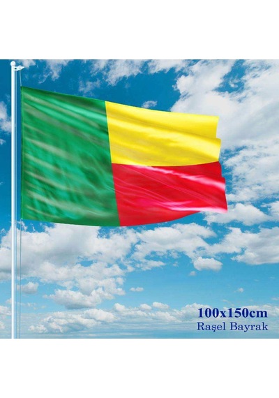 Benin Bayrağı - 100x150 Cm 1 Metre X 1,5 Metre - Raşel Kumaş 1