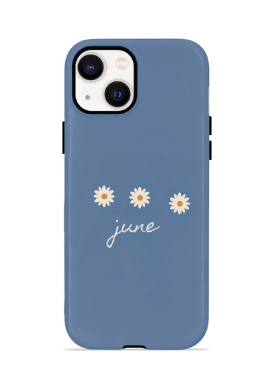 Apple iPhone Uyumlu 15 Vorian Çift Katmanlı Magsafe Kılıf June Daisy Blue