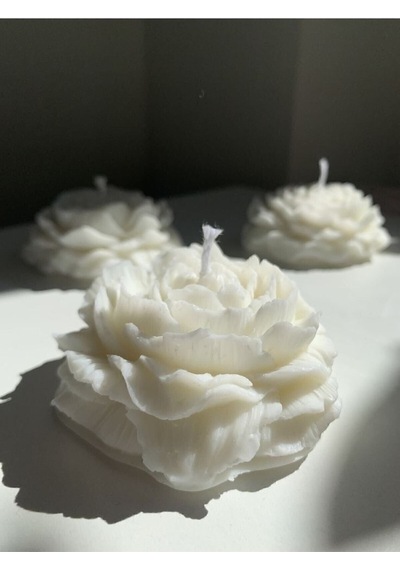 Bernami Mumluk Şamdanpinterest Ikili Set Kokulu, Şakayık Şekilli Dekoratif Mum - 10 Adet Diğer