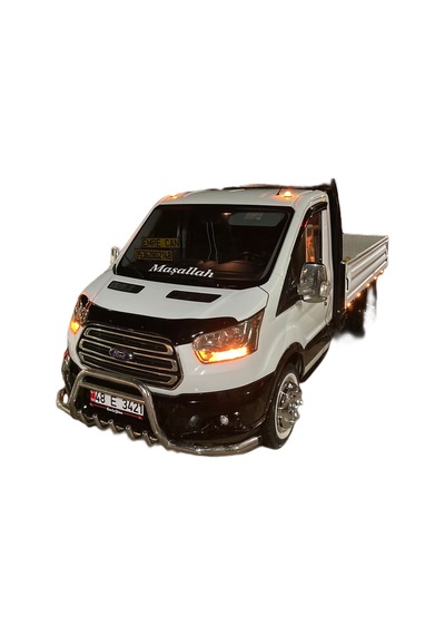FORD TRANSİT 2013 SONRASI KROM İLAVELİ ÖN TAMPON KORUMA (BIYIK İLAVELİ)