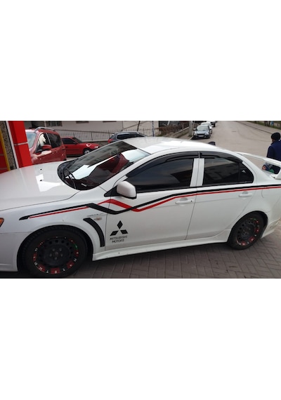 Mitsubishi Lancer Mügen Cam Rüzgarlığı 2008-2015 Arası 4 Lü Set N11.24559