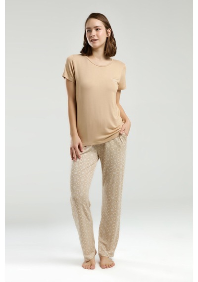 Pierre Cardin Kadın Krem Pijama Takımı Pc9001-s-v1 Krem