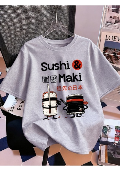 Noıssey Urban Pop Graphic Kadın Tişört Koleksiyonukod 5384 Gri