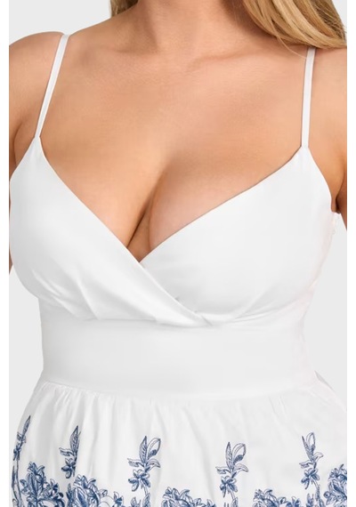 Guess Bayan Top W5gh1a Wh580 G011 Beyaz Beyaz