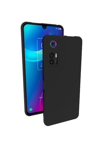 Tcl 30 Kılıf Kamera Korumalı Silikon Rubber Arka Kapak Siyah