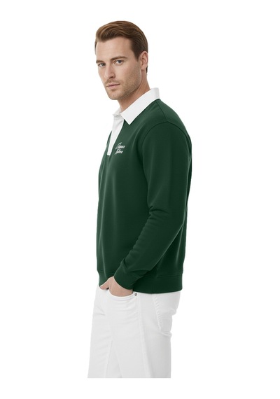 Deepsea Erkek Yeşil Relax Fit İçi Polarlı Polo Yaka Sweatshirt Pamuklu Kalın Sweatshirt 2600762 Yeşil Deepsea Erkek Yeşil Relax Fit İçi Polarlı Polo Yaka Sweatshirt Pamuklu Kalın Sweatshirt 2600762 Yeşil