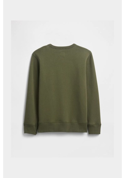 Gap V-fa Logo Çocuk Sweatshirt Haki