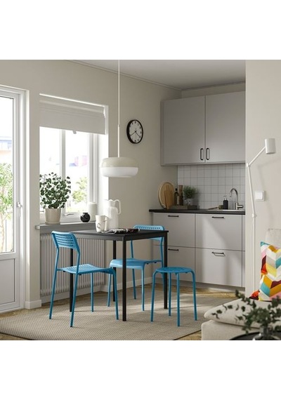 Ikea Marıus Tabure, Mavi, 45 Cm