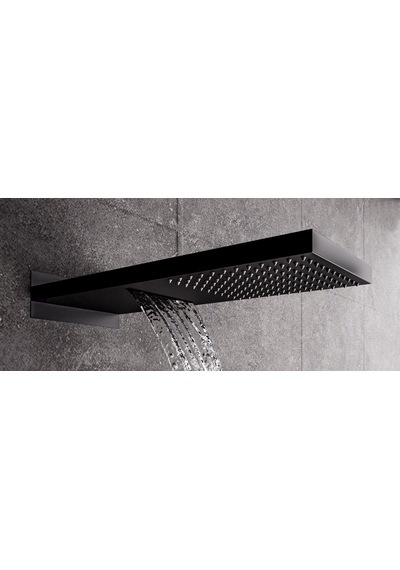 Fause Ankastre Panel Tepe Duş Başlığı Şelale Siyah KTD110-B Siyah