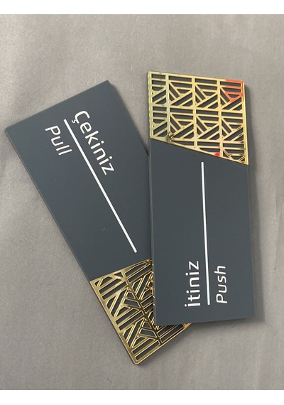 Luxury Mat Antrasit Seri İtiniz Çekiniz Yönlendirme Seti