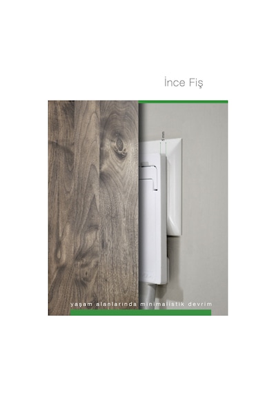 Smart - Ultra Ince / Slim /Yassı Topraklı Fiş 5Mm - Beyaz / Siyah Beyaz