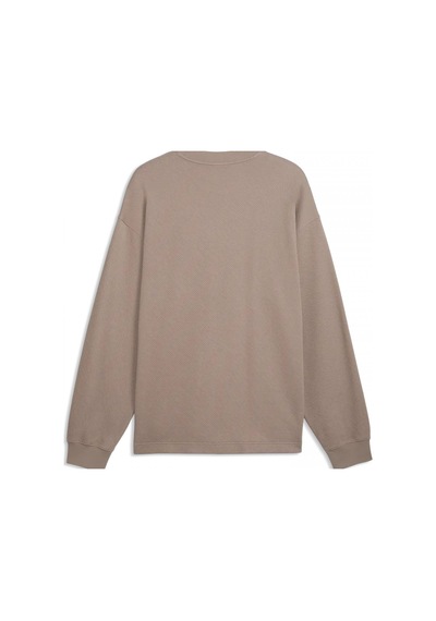 Puma Ess Elevated Relaxed Materia Gri Sweatshirts 694308 81