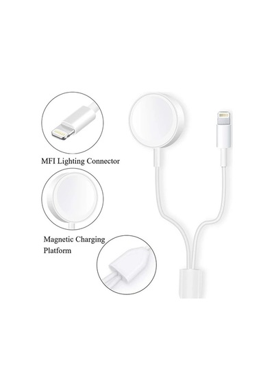 Ally 2in1 Apple Watch Şarj- Apple İphone Uyumlu Usb Şarj Kablosu- 5775