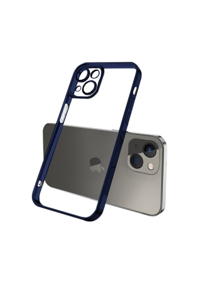 Ally Apple Uyumlu iPhone 13 6.1Inç Renkli Kenar Lazer Çerçeveli Silikon Kilif 555331643