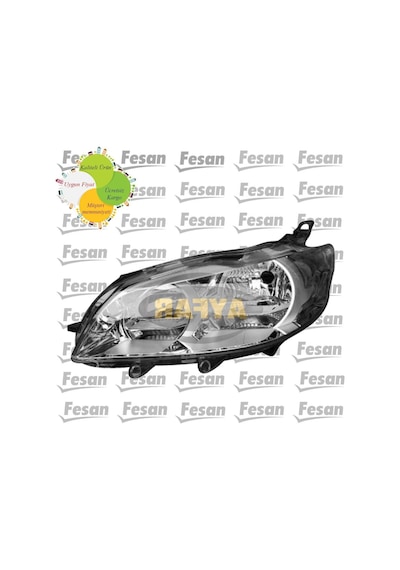 Peugeot 301 Sağ Sol Ön Far Drl Özellikli Motorlu 2012-2017