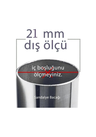16 Adet Şeffaf 21 Mm Pvc Sandalye Profil Ayak Pabucu Sessiz Yumuşak Sandalye Zemin Koruyucu Diğer