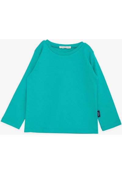 Breeze Girls & Boys Erkek Çocuk Uzun Kollu Tişört Basic 1-4 Yaş, Yeşil-yeşil Yeşil