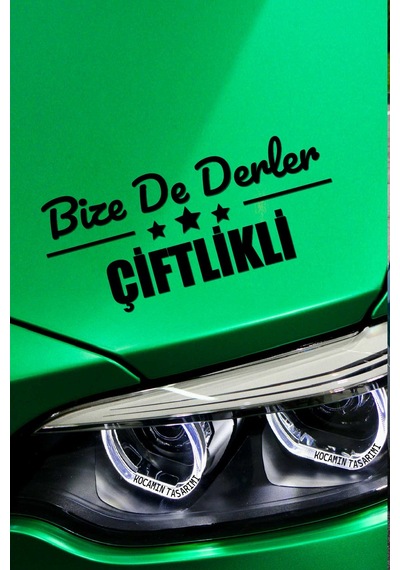 Niğde Çiftlik Dekoratif Araç Yazısı Niğde Bize De Derler Çiftlikli 40x15 Cm Dekoratif Yazı 40 CM - Siyah