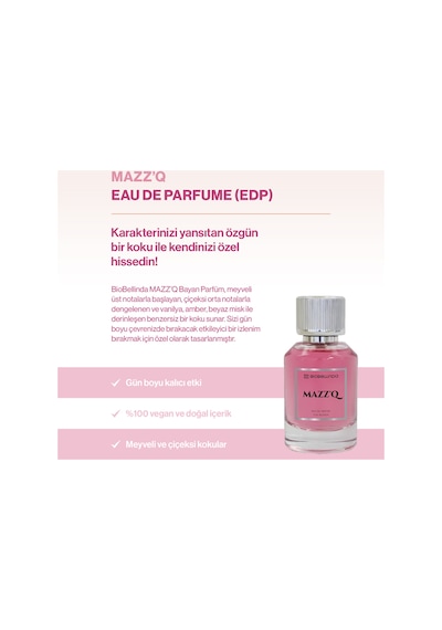 Mazz'q Eau De Parfume For Women Hissettiren Kadın Parfüm 50 Ml Meyveli