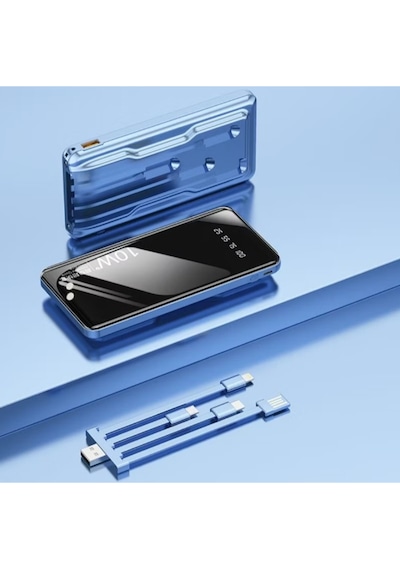 Kendinden Kablolu 10.000 Mah Powerbank Çok Renkli