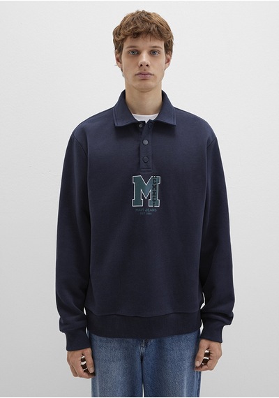 Mavi - M Logo Baskılı Lacivert Sweatshirt 0s10494-70490 Lacivert