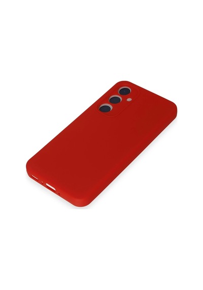 Newface - 486 - Samsung Uyumlu Galaxy A35 5g Kılıf First Silikon - Edntrend - - Kırmızı