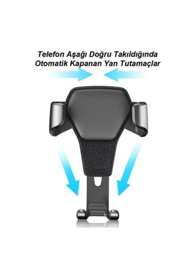 Universal Araç Içi Tutucu Peteğe Takılan Tip Gri