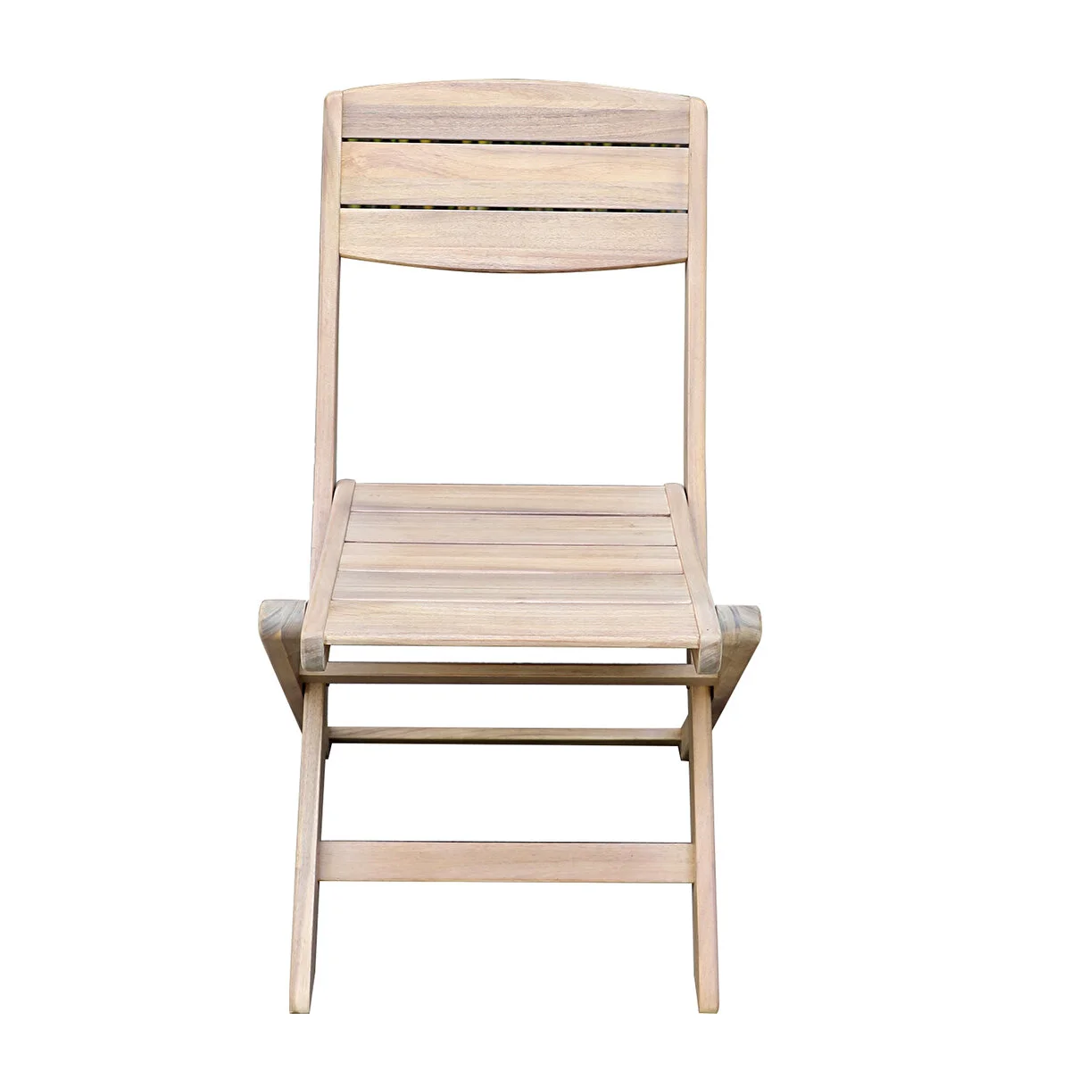Ahşap Yarı Katlanır Bahçe Balkon Masası 70 Cm Açık Kahverengi