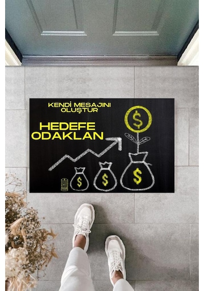Dijital Baskı Kişiye Özel İç Kapı Dekorasyon Paspas Ps11284