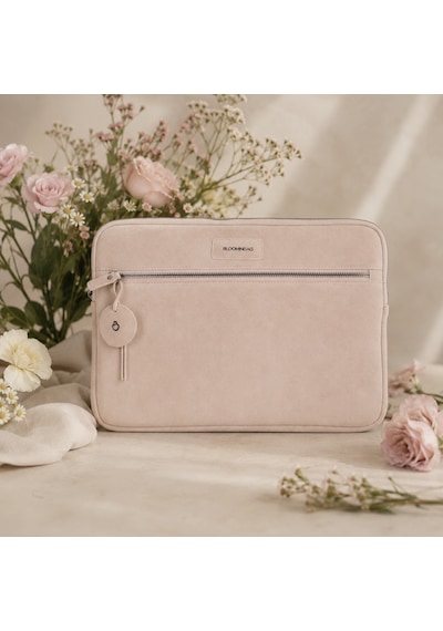 Sand Still Hakiki Süet Deri 13-14 İnç Macbook Uyumlu/laptop Kılıfı Kahverengi