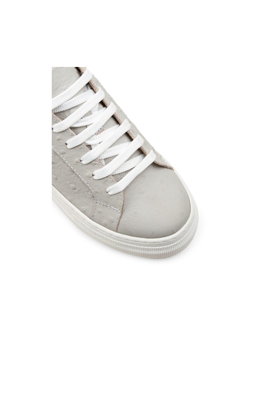 Deery Hakiki Nubuk Gri Puatiyeli Sneaker Kadın Ayakkabı - Z1681Zgrıc02 Gri