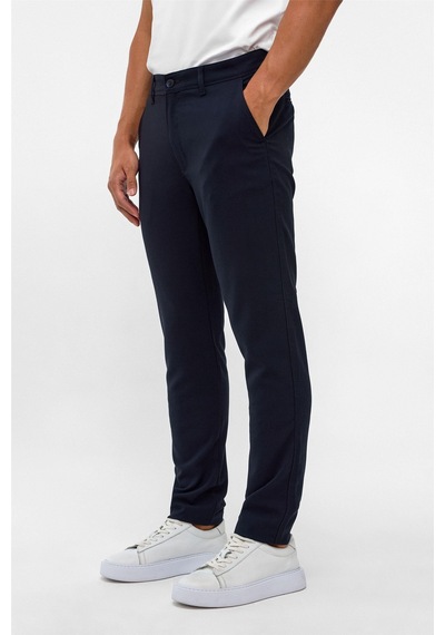 Süvari Lacivert Slim Desenli Pantolon
