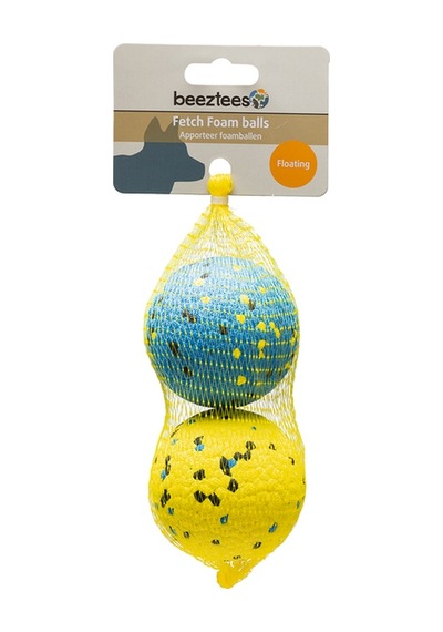 Beeztees Köpek Oyuncağı, Yüzen, Toplar, Sünger, Çeşitli Renklerde, 2 Adet, 7cm