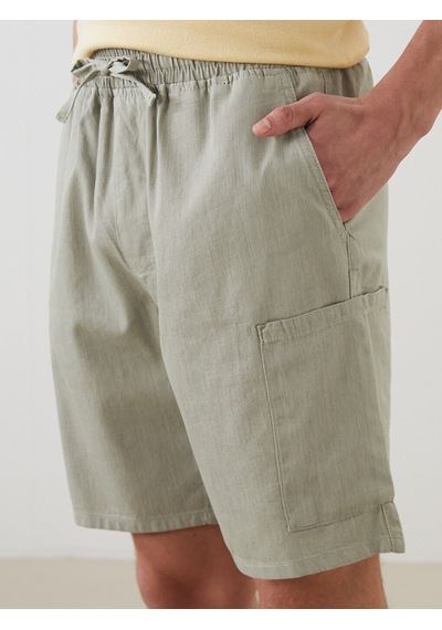 Lcw Jeans Haki Rahat Kalıp Erkek Jean Şort