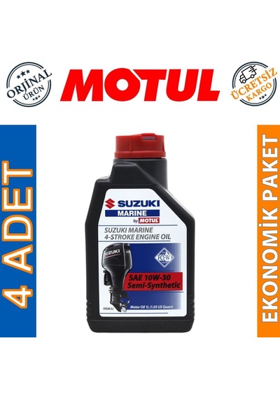 Motul Suzuki Marine 4t Sae 10w-30 1 Lt Tekne Motor Yağı 4 Adet