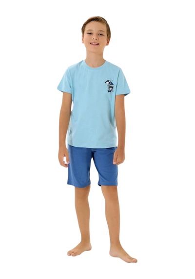 Rolypoly Rp3813-c Erkek Çocuk Yazlık Bermuda Takım Su Yeşili