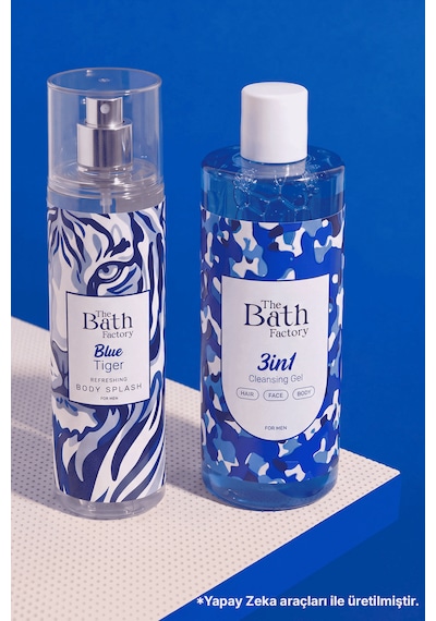 3 İn 1 Duş Jeli 400 Ml + Blue Tiger Vücut Spreyi 200 Ml Set Odunsu