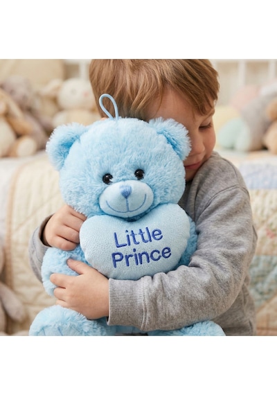 25 Cm Peluş Ayıcık Little Princess & Prince Uyku Ve Oyun Arkadaşı Mavi