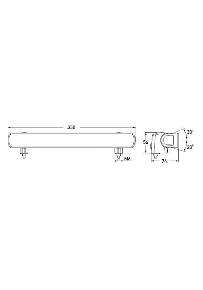 Hella Off-road Led Tepe Lamba 12v-24v Bl350 1gj958040-501