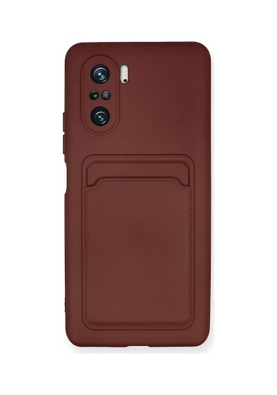 Newface Xiaomi Mi 11i Kılıf Kelvin Kartvizitli Silikon - Bordo Diğer