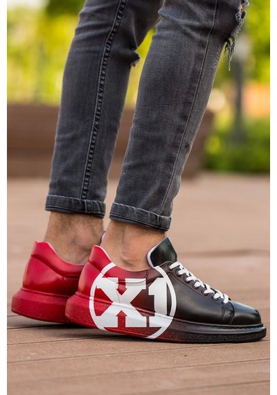 Ch254 Cbt Pittura Erkek Ayakkabı 445 Sıyah / Kırmızı X1 Çok Renkli