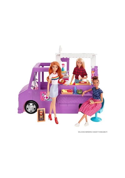 Barbie'nin Yemek Arabası Oyun Seti Gmw07 Çok Renkli
